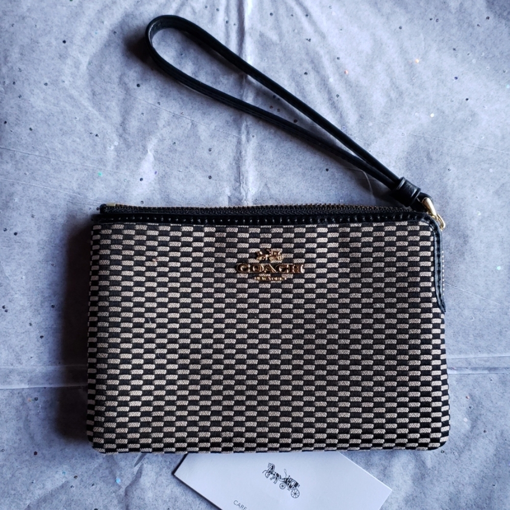 Coach Fabric Wristlet. New with tags.